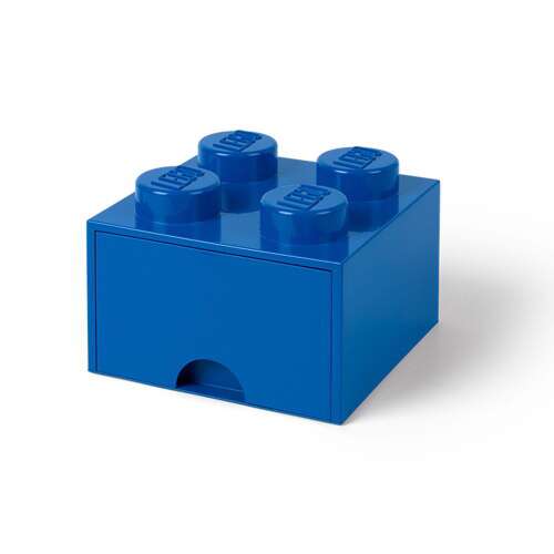 LEGO Classic kék tároló doboz fiókkal, ideális kis játékok és apróságok tárolására - Babaszoba