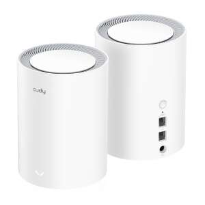 Sistem WiFi Mesh Cudy M1800 AX1800 pentru întreaga casă, pachet de 2, alb - Cudy