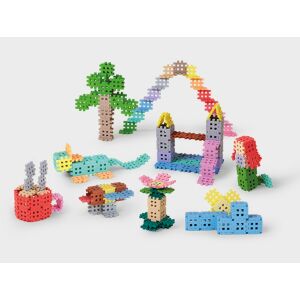 Marionex Mini Waffle építőkocka készlet, 500 darab, puha gumiszerű textúra, példa építmények - Marioinex