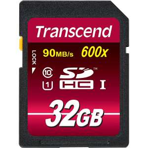 Transcend 32GB SDHC UHS-I Memóriakártya - 90MB/s - Transcend