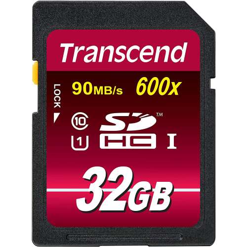 Transcend 32GB SDHC UHS-I Memóriakártya - 90MB/s