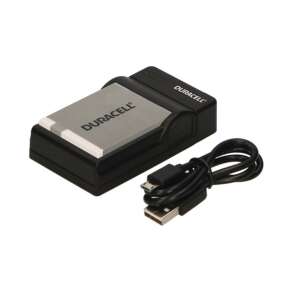 Duracell USB fényképezőgép akkumulátor töltő USB kábellel - Duracell