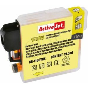 Cartuș cerneală galben ActiveJet LC-980Y/LC-1100Y XL pentru imprimante Brother - Consumabile pentru imprimantă