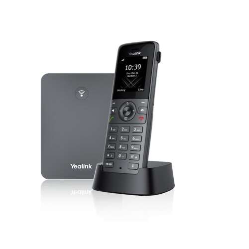 Telefon VoIP Yealink W73P DECT, czarny, ze stacją bazową
