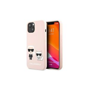 Karl Lagerfeld iPhone 13 Pro Max Silikonhülle Rosa mit Ikonik Design - Karl Lagerfeld Handyhüllen