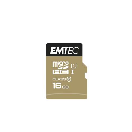 Card de memorie Emtec 16GB EliteGold microSDHC UHS-I CL10 + adaptor 81026708