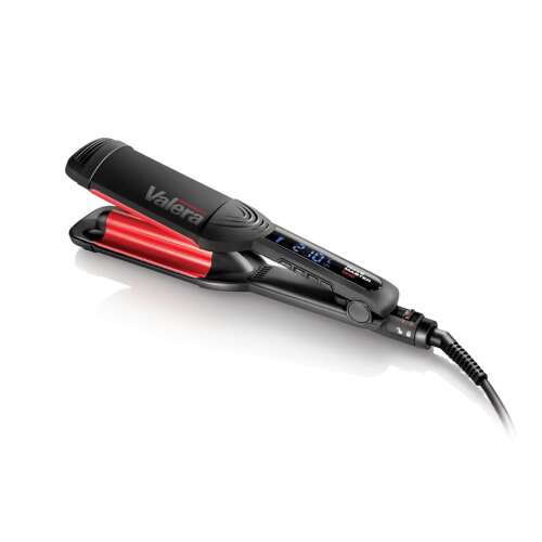 Valera 647.03 Wave Master Ionic Hair Waver, black and red, with digital display