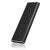 Obudowa dysku IcyBox IB-183M2 M.2 SSD, czarna, widok z przodu z portem USB