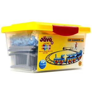 Set de construcție Java 8 de la Peppino, 609 piese într-un recipient galben - Jocuri creative și de construcție