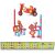 Peppino Java 5 building toy creations: tricycle, figures, and parts list