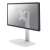 NewStar FPMA-D890WHITE 10"-30" LCD TV/Monitor desk stand in white, side view with monitor
