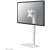 NewStar FPMA-D890WHITE 10"-30" LCD TV/Monitor desk stand in white, side view with monitor