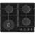 Gorenje GTW641EB gas hob, black, front view