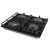 Angled view of Gorenje GTW641EB black gas cooktop with four burners