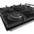 Gorenje GTW641EB gas hob, black, close-up of burner
