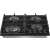 Gorenje GTW641EB gas hob, black, angled view