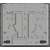 Plita pe gaz Gorenje GTW641EB, negru, vedere de sus