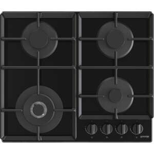 Plita pe gaz Gorenje GTW641EB, negru, vedere din față - Plite