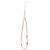 Guess Guess zawieszka GUSTSHPP Phone Strap rózowy/pink Beads Shell 72069289