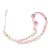 Guess Guess zawieszka GUSTSHPP Phone Strap rózowy/pink Beads Shell 72069289