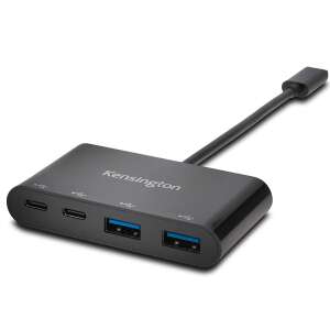 Hub USB-C Kensington CH1000, 4 porturi, negru - Hub-uri USB