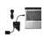 Kensington CH1000 USB-C Hub laptophoz csatlakoztatva, 4 port, fekete