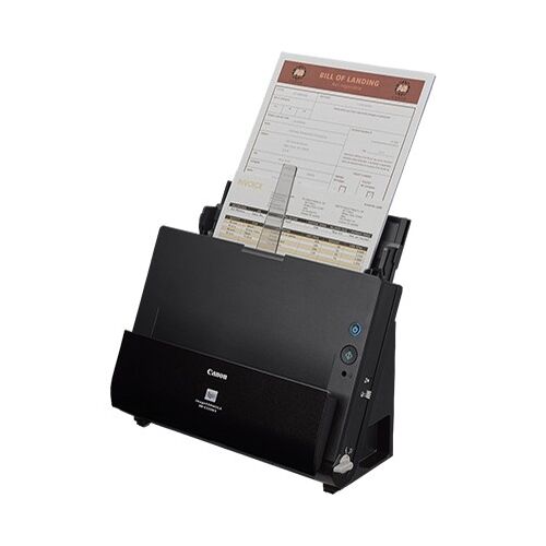 Canon imageFORMULA DR-C225 II Dokumentenscanner beim Scannen eines Dokuments