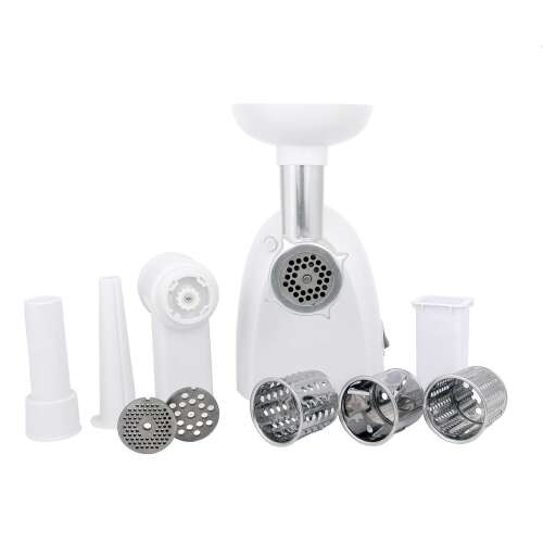 Електрическа месомелачка Camry CR 4802 с аксесоари, включително пълнеж за колбаси, мелница за мак и три различни плочи за смилане