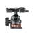 Hama SOLID 2in1 mini tripod, black, close-up of the ball head