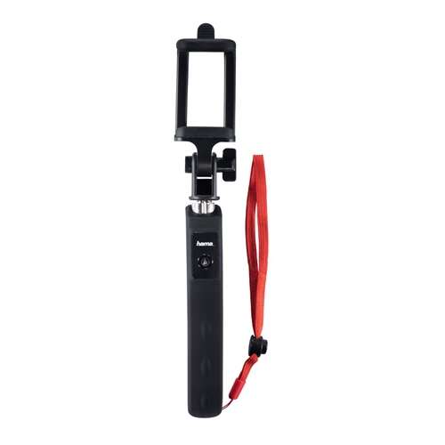 Hama FUN 70 Teleskop-Selfie-Stick mit Bluetooth-Fernbedienung, Schwarz, Vorderansicht