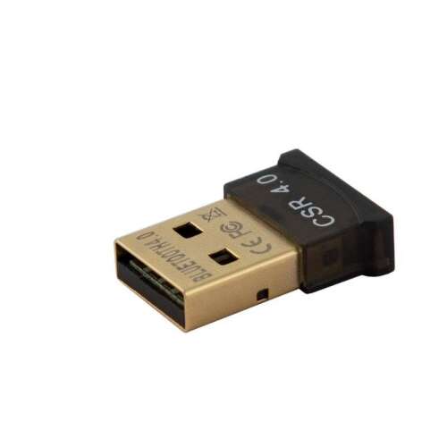 SAVIO BT-040 USB 2.0 Bluetooth 4.0 adapter, kis fekete USB csatlakozó Bluetooth eszközök számítógéphez való csatlakoztatásához