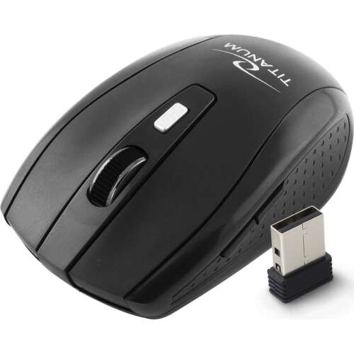 Mouse optic Wireless ESPERANZA Titanium Snapper TM105K,USB, 1000/1600 dpi, Negru (TM105K)