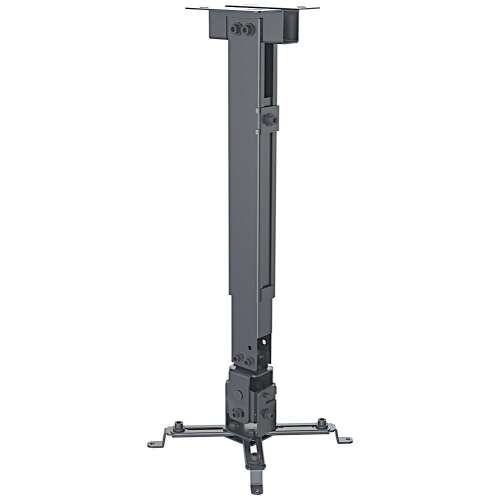 Manhattan 461207 Universal Projector Ceiling Mount, black, adjustable, for projectors up to 20kg