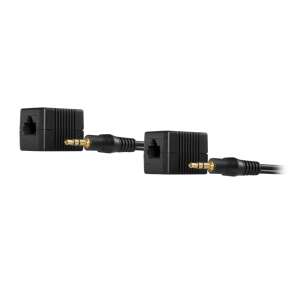 Lindy Stereo Audio CAT5 Extender, 2er Pack, schwarz, RJ45 auf 3,5 mm Klinkenstecker - KVM Switch