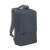 RivaCase Prater 15.6 inch laptop backpack, dark gray, angled view
