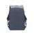 Back view of RivaCase 7562 Prater dark gray laptop backpack