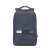 RivaCase Prater 15.6 inch laptop backpack, dark gray, front view with phone pocket