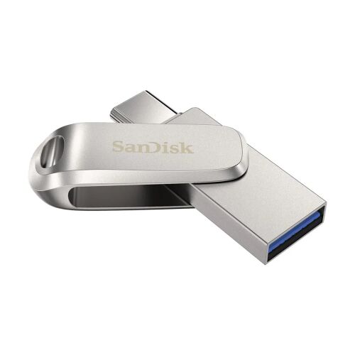 Sandisk 512GB Dual Drive Luxe USB Type-C Pendrive - Silver