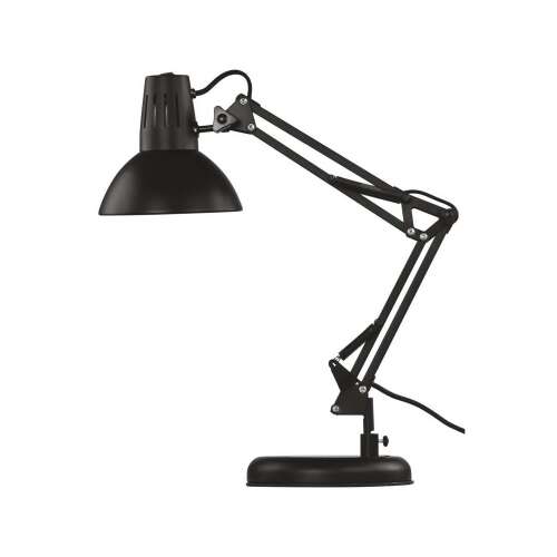 Emos Dustin black desk lamp, side view