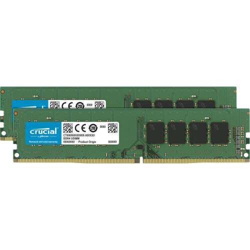 Crucial 32GB DDR4 RAM kit, 2x16GB, 3200MHz