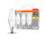 Osram LED E14 Gyertya Izzó 3-as csomag, 5.7W Meleg Fehér