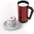 Bialetti roter Milchaufschäumer mit Cappuccino, 300ml elektrischer Aufschäumer für Kaffee