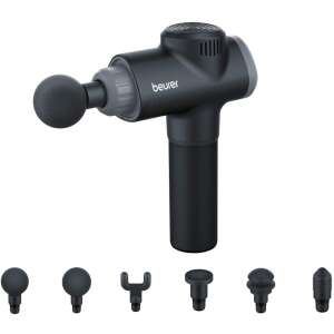 Beurer MG 180 Massage Gun, black, with 6 interchangeable massage heads - Massage gun