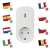 Emos smart socket with remote control, compatible with various countries
