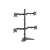 Equip 650127 4-monitor desk stand, black, for 17-32 inch screens