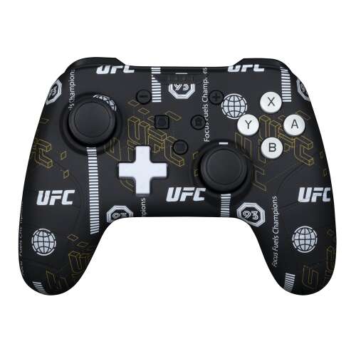 Konix UFC Wired Controller do Nintendo Switch i PC, czarny i biały z logo UFC