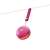 Energy Sistem Lol&Roll Pop Kids Bluetooth-Lautsprecher in Pink, hängt an einer Schnur