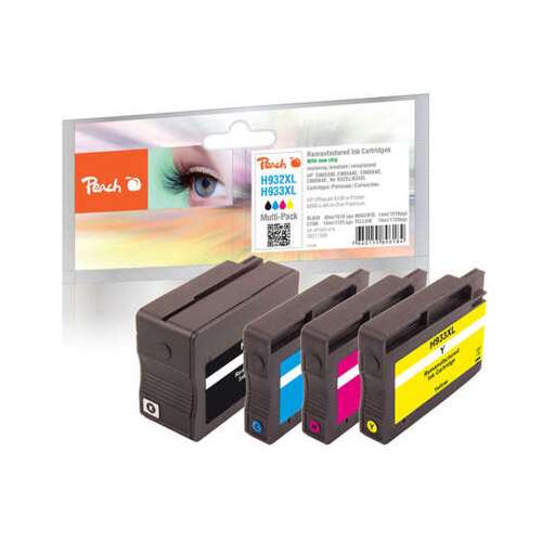 Peach HP 932/933XL Regenerowany Wkład Atramentowy Multipack 72093102