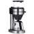 Severin KA 5762 Cafe Caprice coffee maker, side view, stainless steel, with glass carafe