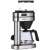 Severin KA 5762 Cafe Caprice coffee maker, side view, stainless steel, with glass carafe